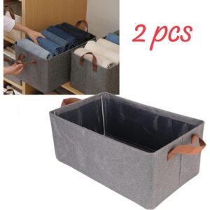 2 PCS Storage Cubes Organizer Strong Load Bearing Clothing Storage Bins Collapsible for towels Shelf Storage