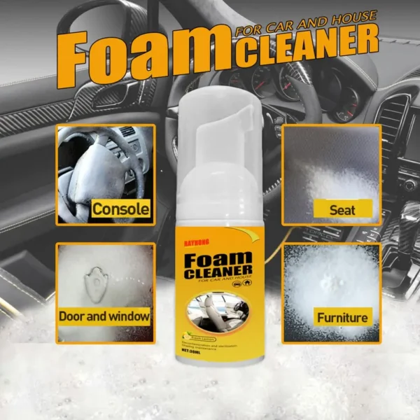 100ML Multi-Purpose Foam Cleaner Leather Clean Wash Automoive Car Interior Home Wash Maintenance Surfaces Spray Foam Cleaner – Image 6