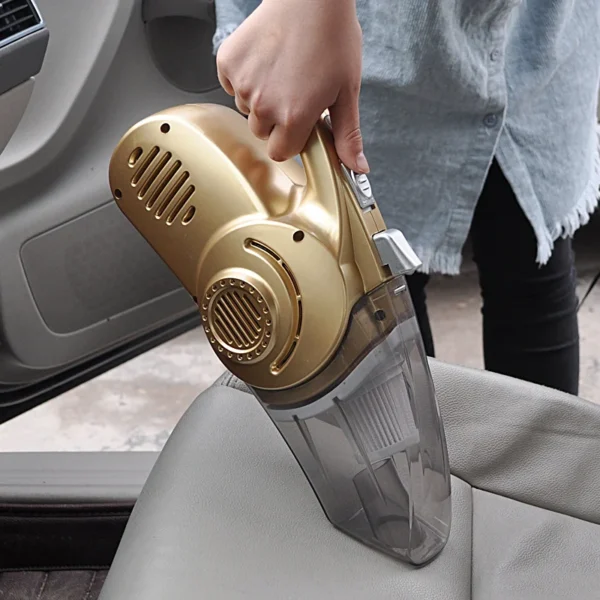 OHANNY car Vacuum cleaner wet and dry duster auto care with tire pressure gauge and air pump inflator Lighting and dust function – Image 3