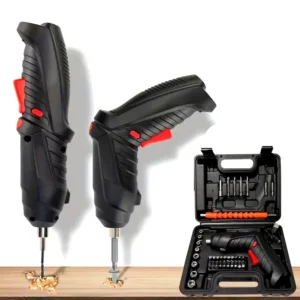 47-Piece Set 3.6V Power Tool Set Household 2000Mah Lithium Battery Mini Repair Rotatable Screwdriver USB Charging Household Electric Drill Cordless Screwdriver