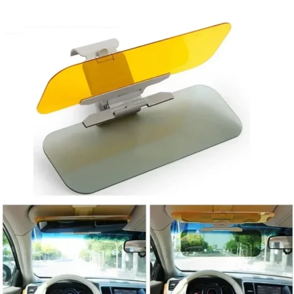 Car 2-in-1 Sun Visor- Day & Night Use, Helps Reduce Glare & Dazzle, Rotatable, Aids with UV Protection – Image 3