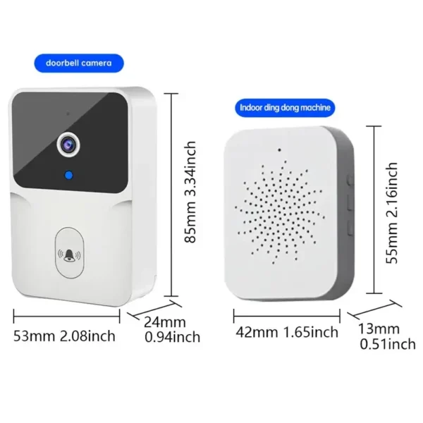 Tuya Smart Video Doorbell WiFi Wireless HD Camerabattery powered camera Security Door Bell Wi-Fi Intercom for Home Apartment – Image 2