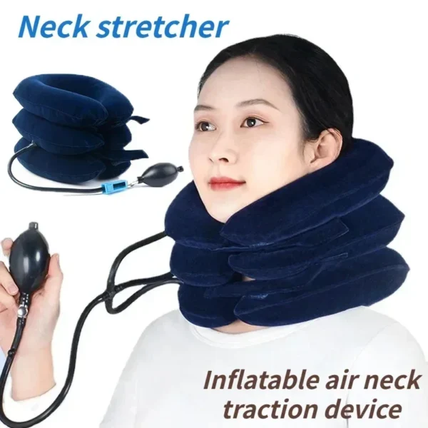 Neck Stretcher Inflatable Air Cervical Traction 1 Tube House Medical Devices Orthopedic Pillow Collar Pain Relief Tractor – Image 5