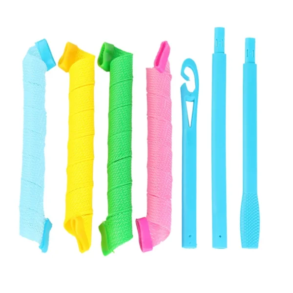 Soft Magic Hair Curlers Heatless Spiral Curlers Styling Kit With HookHair Styling Tools – Image 2