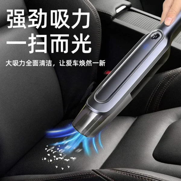 Wireless Charging High-Power Car Home Dual Purpose Strong Suction Small Handheld Car Vacuum Cleaner – Image 3