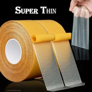 2025 New Strong Fixation Double Sided Tape Heavy Duty Translucent Mesh Waterproof Traceless Powerful Grid Carpet Adhesive Tape