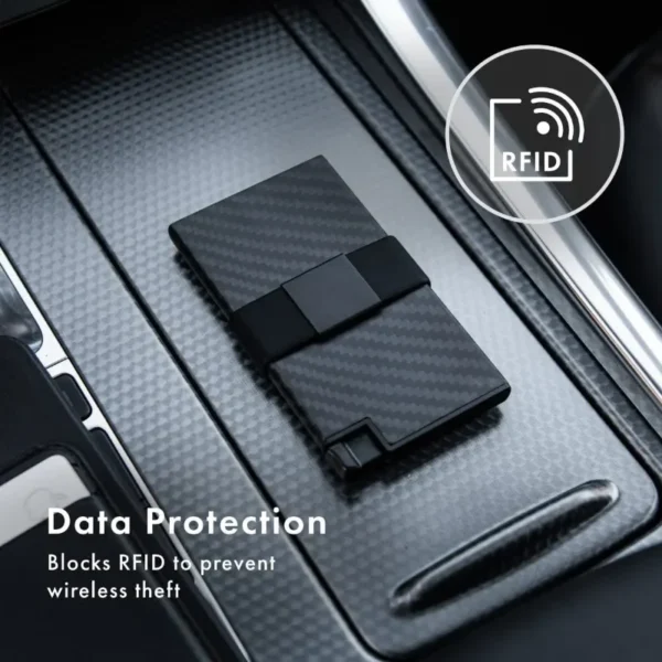 European and American Style Theft-Proof Brush Metal Aluminum Card Case for Men – Image 5