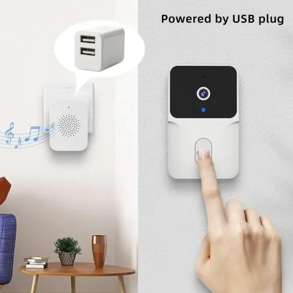 Tuya Smart Video Doorbell WiFi Wireless HD Camerabattery powered camera Security Door Bell Wi-Fi Intercom for Home Apartment – Image 6