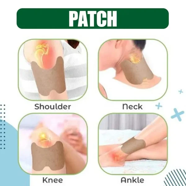 12PCS Self-heating Neck Patches Wormwood Plaster Joint Cervical Spondylosis Body Pain Relief Stickers Rheumatoid Arthritis – Image 4