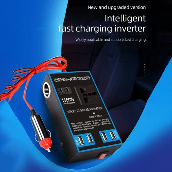 Car Inverter Quick Charging AC Sockets USB Chargers 110V/220V DC Socket Converter Power Cigar Adapter Lighter AC 12V/24V to J4O2 – Image 6
