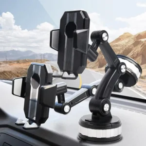 Phone Mount for Car Universal Car Phone Holder Mount with One-button Pop-up Kickstand Strong Suction for Cell