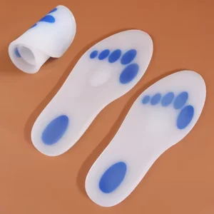 Silicone insole, soft, full length cushioning, breathable foot support, suitable for plantar fasciitis