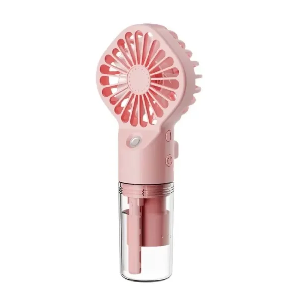 Mini Handheld Fan USB Rechargeable Portable Misting Fan With 4 Adjustable Speed Spray Water Mist Fan Outdoor Camping Travelling – Image 5