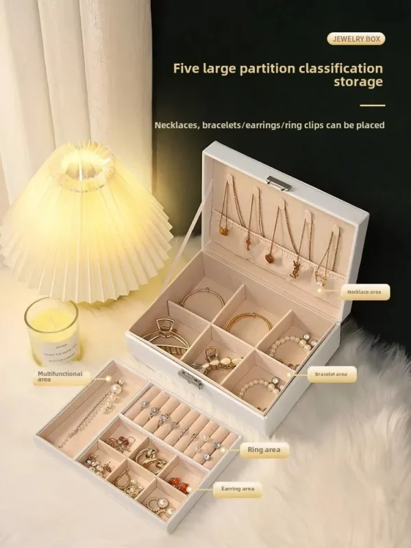 New Luxury Lightweight Multi-layer Storage Box For Jewelry Cosmetics Home Dormitory Bathroom Wholesale Multi-functional Large St – Image 3