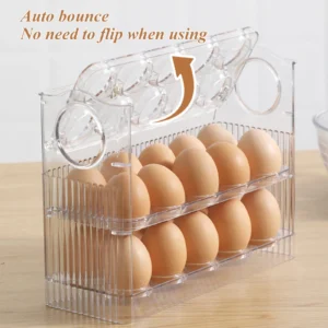1Pcs New High-capacity multilayer egg storage box Refrigerator Side Door Egg Holder Save space Kitchen specific storage egg tray