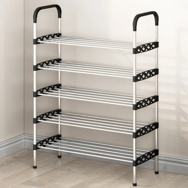 DIY Dustproof Shoe Rack 6/7 Layer Simple Shoe Rack Multi-layer Storage Shoe Rack Space Saving Stackable Storage Shoe Cabinet – Image 5