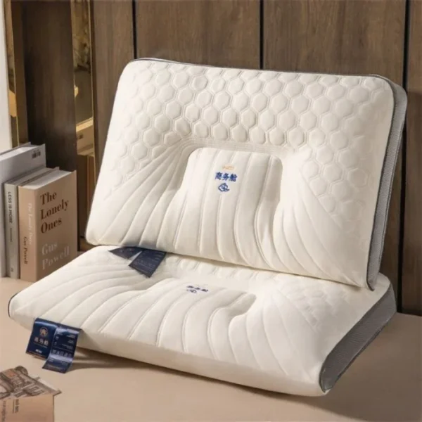 Adult Comfort Pillow Core Helps Sleep High Elasticity Pillow Breathable Fluffy Soft Safe Latex Pillow Rectangular Pillow