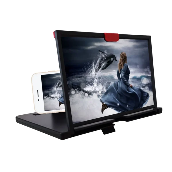 12 Inch 3D Screen Amplifier Mobile Phone Screen Video Magnifier For Smartphone Enlarged Screen Phone Stand Brackets For Tablets – Image 5