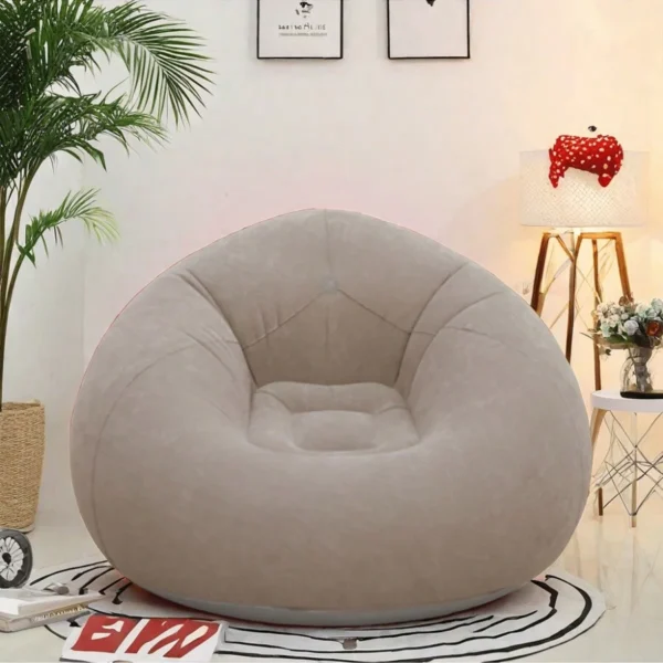 1pc inflatable bean bag sofa - foldable, easy to carry, soft and comfortable inflatable lounge chair, suitable for outdoor/indoo – Image 2
