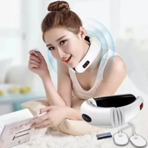 Heated Neck Massager EMS Pulse Therapy Device Multi-Purpose Shoulder And Neck Massage Instrument for Beauty And Health