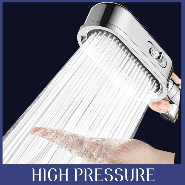 3 Modes Powerful Shower Head Anti-clogging and Easy To Clean Anti Anti-limescale Shower Head Handheld Flexible Bath Shower Head – Image 5