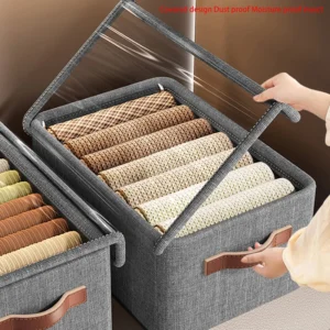 Wardrobe With/without Transparent Cover T-shirt Wardrobe Storage Box Bedroom Drawer Storage Box Clothing Pants Storage Box