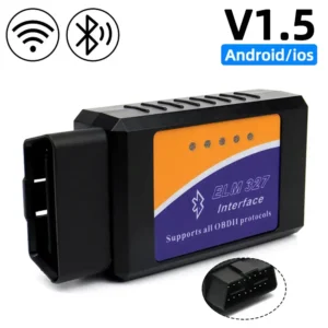 Bluetooth OBD2 ELM327 V1.5 Scanner Car Diagnostic Detector Code Reader Tool OBD 2 for IOS Android Auto Scan Repair Tools