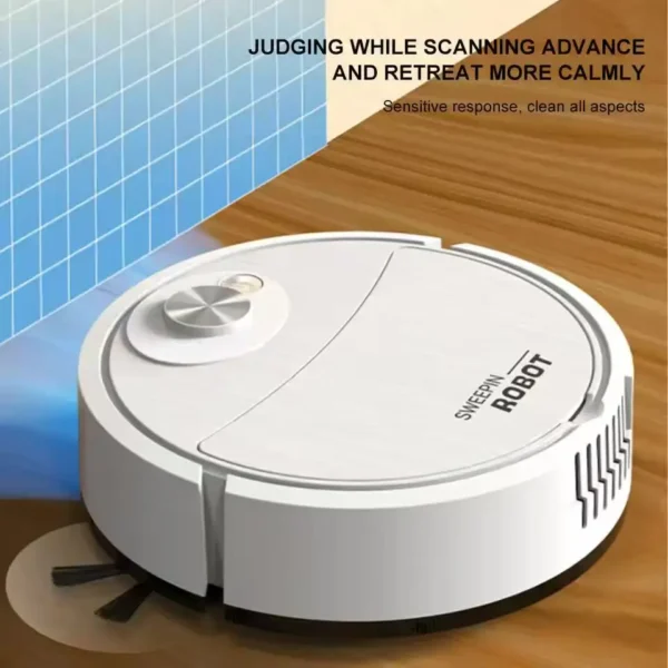 Wet and dry fully autonomous sweeping robot, portable mini robot vacuum cleaner, for floors, mopping, rechargeable, three-in-one – Image 5