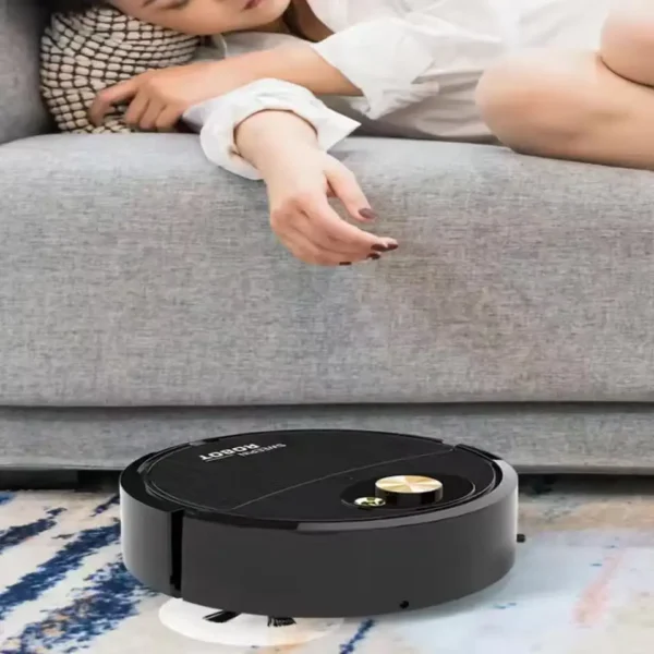 Wet and dry fully autonomous sweeping robot, portable mini robot vacuum cleaner, for floors, mopping, rechargeable, three-in-one – Image 2