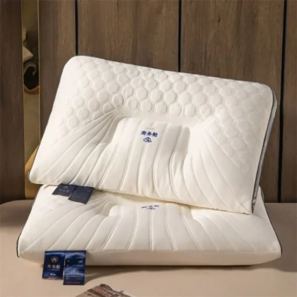 Adult Comfort Pillow Core Helps Sleep High Elasticity Pillow Breathable Fluffy Soft Safe Latex Pillow Rectangular Pillow – Image 3