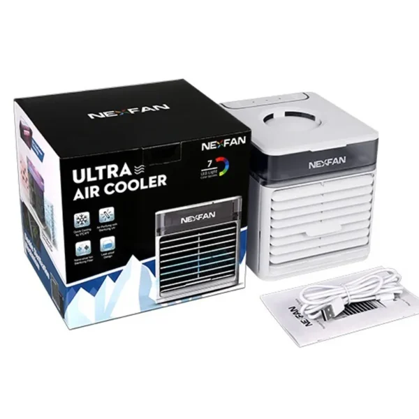 USB Air Cooler Fan Portable Air Conditioning For Room Cooling Humidifier Car Home Mini Air Conditioner With 7 Color Light – Image 6