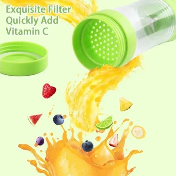 Portable Juicer Juice Food Residue Processor Blender Lemon Squeezer Summer Personal Kitchen Blenders Electric Mini Bottle Home 6 – Image 4
