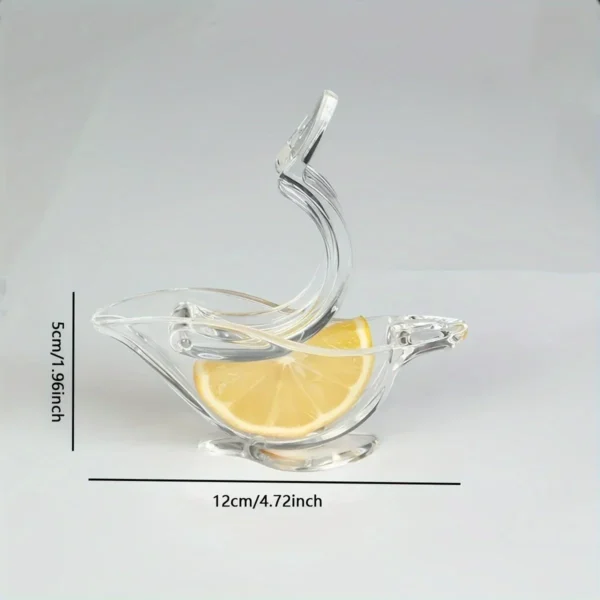 1pc-"Travel-Friendly" Portable Manual Lemon Squeezer - Durable Plastic, Transparent Citrus Juicer For Fresh & Easy – Image 4