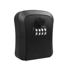 4 Digit Combination Lockbox Waterproof Resettable Code Safe Security Lock Box for Home Office Apartment Spare Key Storage