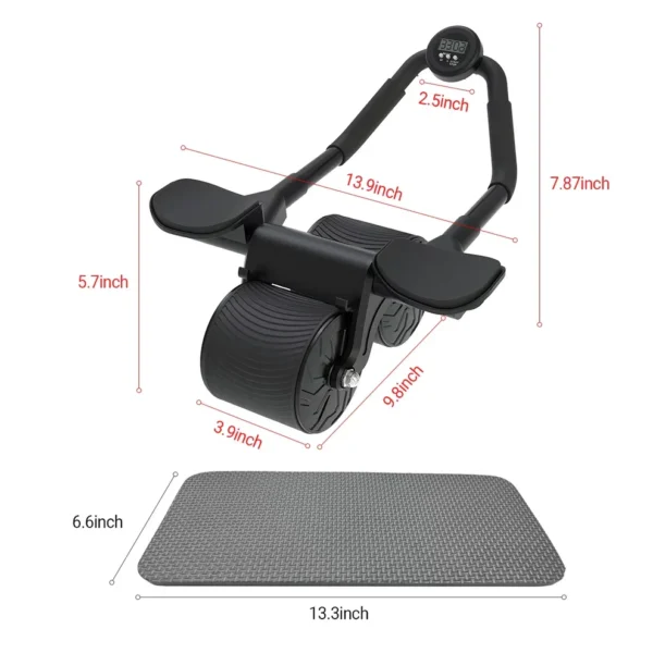 RELIFE Ab Roller Wheel with LCD, Automatic Rebound Abdominal Wheel with Elbow Support Ab Workout Equipment – Image 3