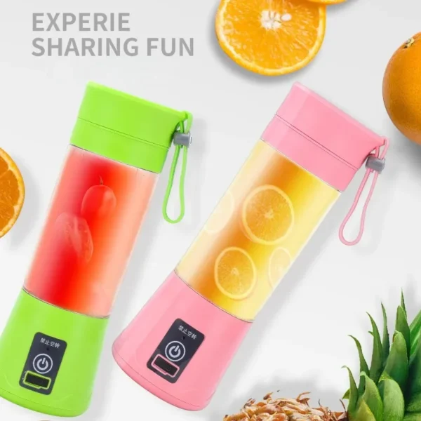 Portable Juicer Juice Food Residue Processor Blender Lemon Squeezer Summer Personal Kitchen Blenders Electric Mini Bottle Home 6 – Image 2
