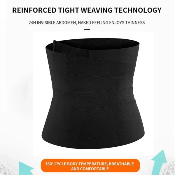 Women Waist Belt Postpart Sheath Trainer Belt Neoprene Adjustable Body Shaper Fitness Bandage Wrap Breathable Slimming Tummy 3M – Image 4