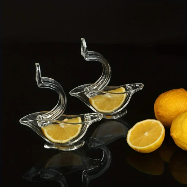 1pc-"Travel-Friendly" Portable Manual Lemon Squeezer - Durable Plastic, Transparent Citrus Juicer For Fresh & Easy – Image 3