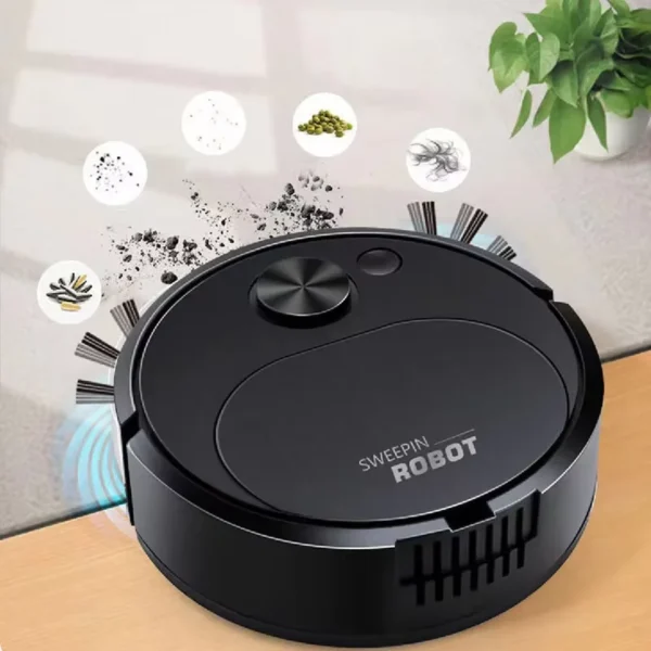 Aspirateur robot de balayage USB intelligent sans fil, 3 en 1, 1500Pa, livres traînants, balayage de sol pour la maison et le bureau, nouveau – Image 2