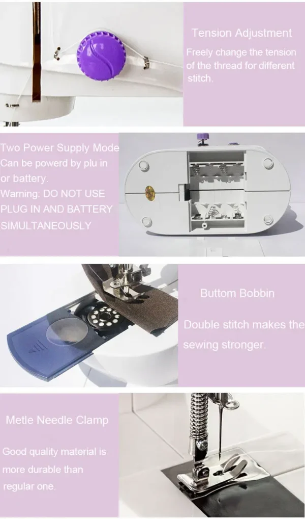 Handheld Mini Sewing Machine Mini Size Convenient Multifunctional Electric Portable – Image 4
