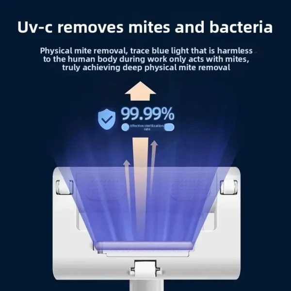 Wireless Home Use Dust Cleaner Bedding Mite Removal Small Size UV Machine for Mattress And Bedding Carpet Cleaning Tool – Image 3
