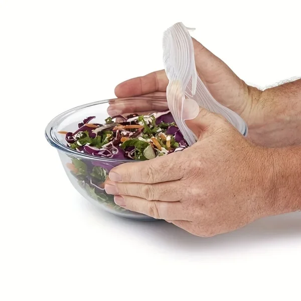 12pcs Silicone Cover Stretch Lids Reusable Airtight Food Wrap Cover Keeping Fresh Seal Bowl Stretchy Wrap Cover Kitchen Cookware – Image 4