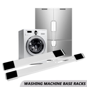 24 Wheel Movable Racks Mobile Roller Bracket Adjustable Washing Machine Stand Refrigerator Base Mount Universal Dryer Holder