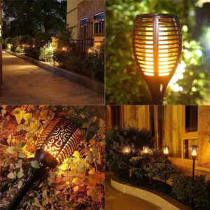 Chaud 51LED 96LED flamme solaire torche lumière scintillante étanche jardin décor paysage pelouse lampe solaire lumière LED en plein air