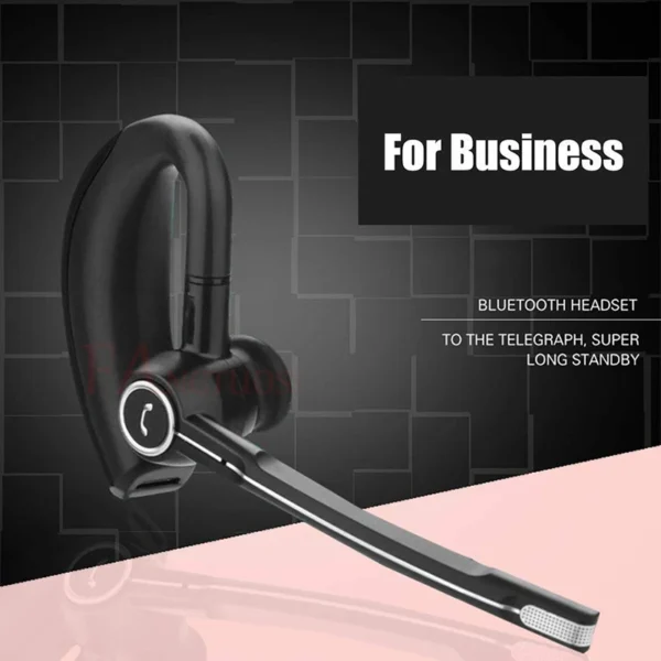 wireless bluetooth headset business headphones hands free microphone earphones universal for xiaomi samsung iphone mobile phone