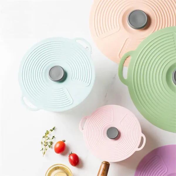 reusable self sealing lid silicone stretch lids universal lid silicone bowl pot lid silicone cover pan cooking food fresh cover