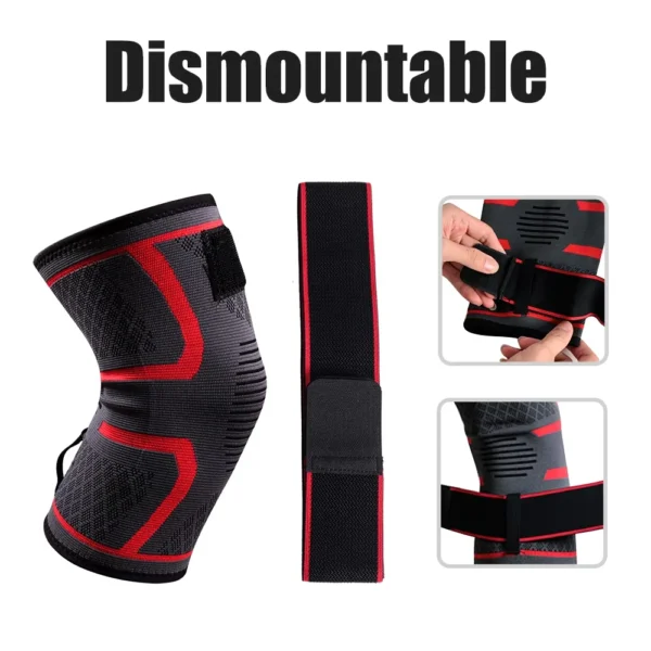 1pc compression orthopedic kneepad for work, gym, joint, soccer, adjustable knee brace support sports protection for knee pain