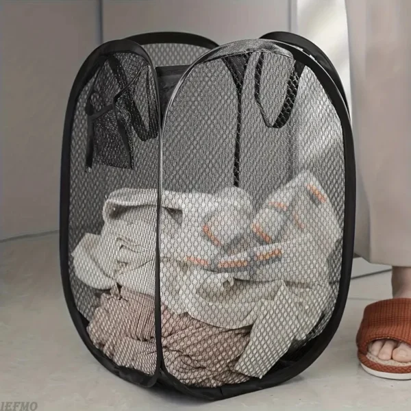 foldable clothes storage bag portable grid toy storage laundry basket dirty clothes basket household storage clothes