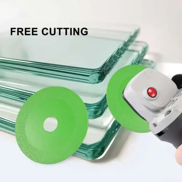 100mm diamond cutting disc for ceramic glass marble tile crystal ultra thin green brazed saw wheel chipfree cutting polishing