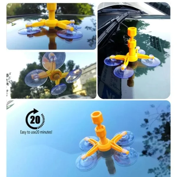 windshield repair kit quick fix car cracked glass windscreen repair tool kit resin sealer diy auto window screen polishing